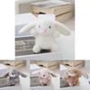 Adorable Llavero de Peluche de Conejo Realista con Relleno de Algodón PP Suave Llavero Lindo Juguete Perfecto Para Parejas y Bolsas de Coche
