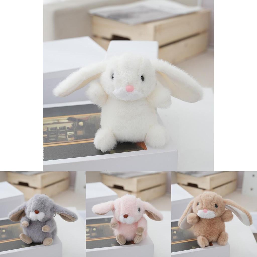 Adorable Llavero de Peluche de Conejo Realista con Relleno de Algodón PP Suave Llavero Lindo Juguete Perfecto Para Parejas y Bolsas de Coche
