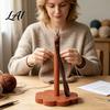 Yarn Ball Winder for Travel Wooden Wrist Holder Portable Smooth Rotation Dispenser Knitting Accessory Hands Free Rack And Crocheting Supplies
