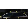 For Kia Sorento L 2009 2010 2011 2012 Car Body Stainless Steel Glass Window Garnish Pillar Middle Strip Trim Frame Lamp Hood