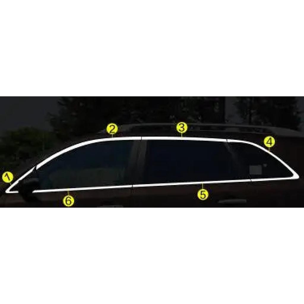 For Kia Sorento L 2009 2010 2011 2012 Car Body Stainless Steel Glass Window Garnish Pillar Middle Strip Trim Frame Lamp Hood