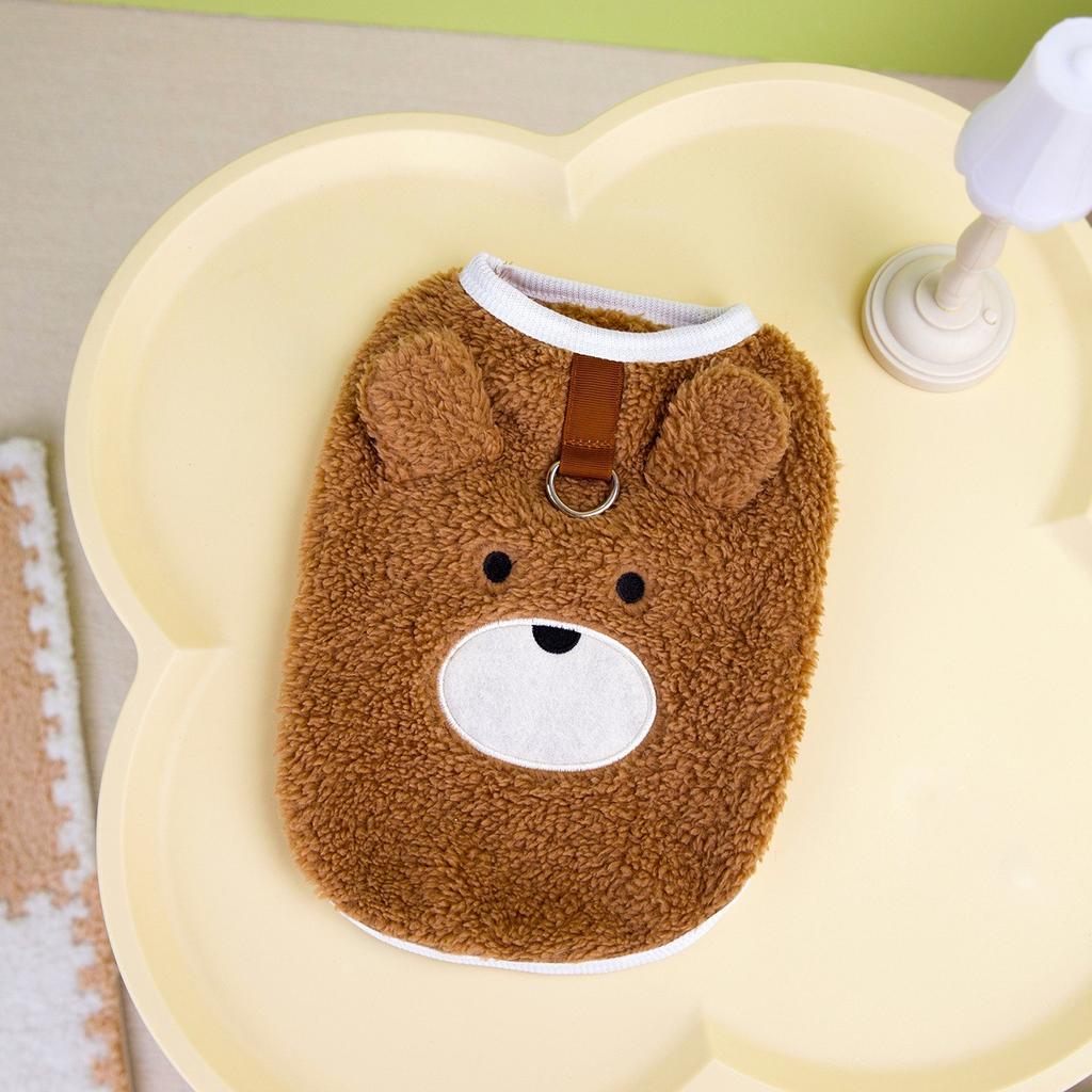 Cute Pet Clothing Cat Teddy Puppy Dog Clothing Spring and Autumn Clothing Winter Triceratops Vest