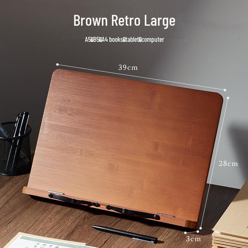 Bamboo Reading Stand for Books, Calligraphy, and Tablets