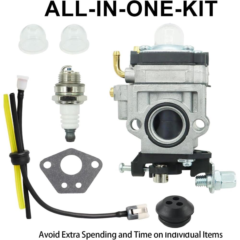 CM46BT Carburetor for Craftsman CMXGAAH46BT 46cc Backpack Blower Carb Kit Replacement Parts with Primer Bulb Spark Plug Fuel Line Grommet