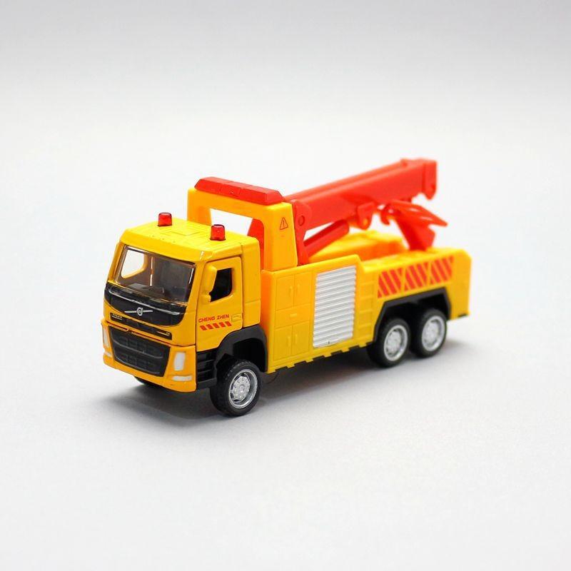 Model Car Alloy Rescue Crane Vehicle With Door Opening Design For Childrens Gift