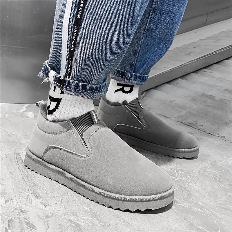 

Men s 2024 Winter Snow Boots: Thick Velvet-Lined, Warm, Non-Slip, Short Work Boots 43