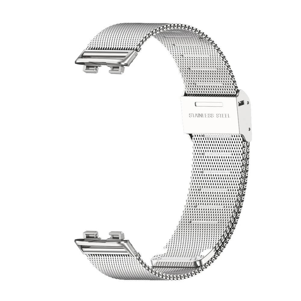 Mesh Watch Band For Huawei Band 10 9 8 Stainless Steel Wrist Bracelet Strap Loop For Huawei Band 8 9 10Correa 2027