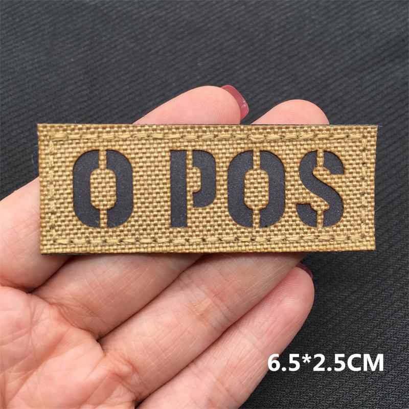 Multicam Ir Tactical Patches Blood Type Reflective Lsrael Flag Patches On Backpack Clothing Outdoor Badges Hookloop