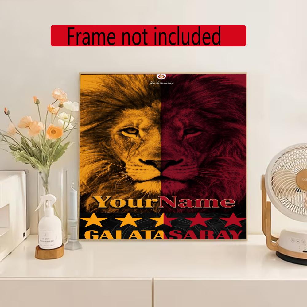 Galatasaray Personalized Text Diamond Painting Round Diamond Mosaic Rhinestones Diamond Embroidery Craft Kit Wall Decor Without Frame