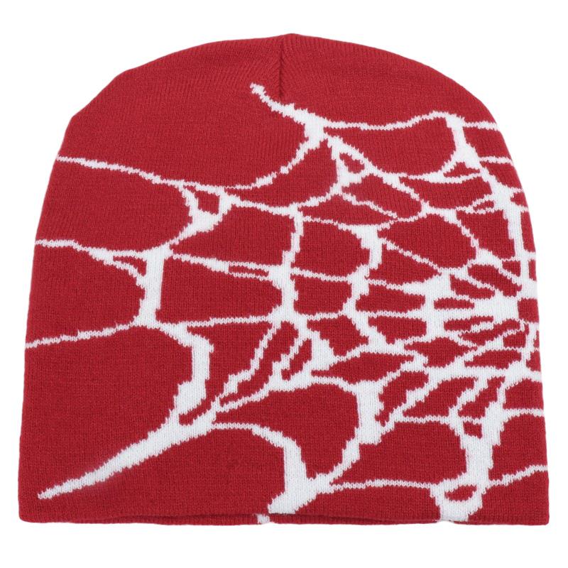 Unisex Spider Web Knit Hat: Warm, Windproof Autumn/Winter Fashion Beanie