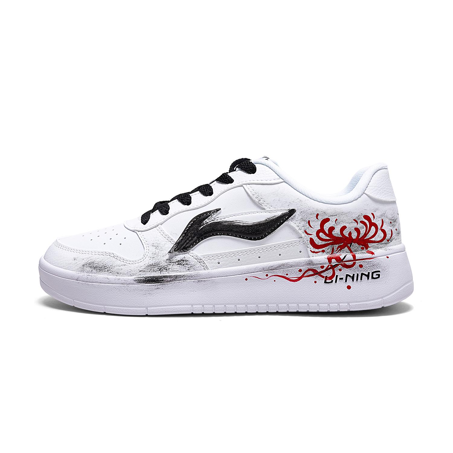 

Li Ning Bayan Flower Легкие Дышащие Низкие Кеды для Скейтборда Мужские Красный Белый AGCS419-1(Команда2132-) 39