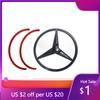 2025 Hot For Mercedes Benz Class S A2238170100 Class GLA A2478170500 85mm Tail Star Emblems Black Silver Rear Trunk Logo Sticker