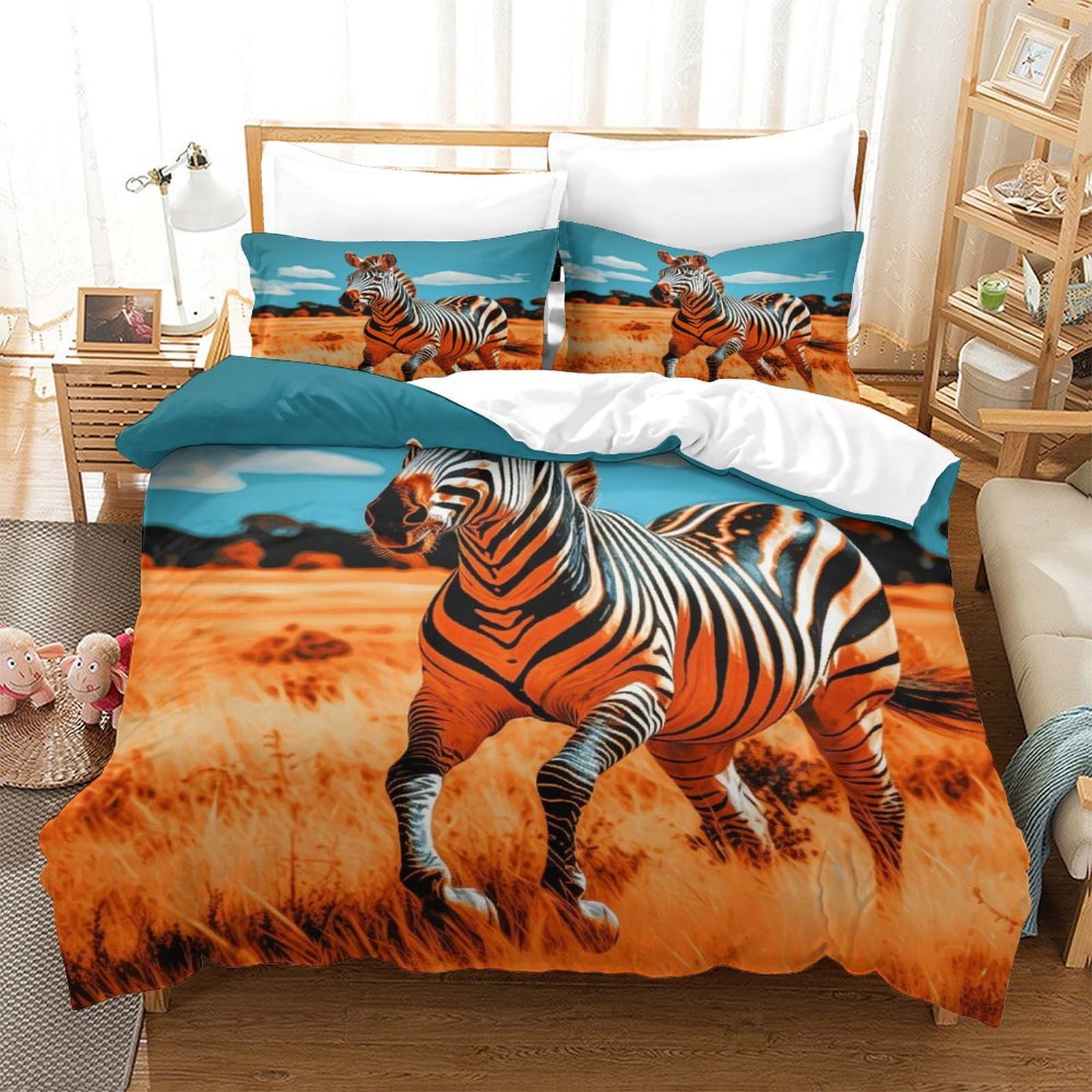 

Prairie Duvet Cover Set For Teens Queen Size Quilt Covers Lightweight Down B Room Decor 2 Pillowcases 1 Duvet Cover No Comforter EU Single(135x200cm)