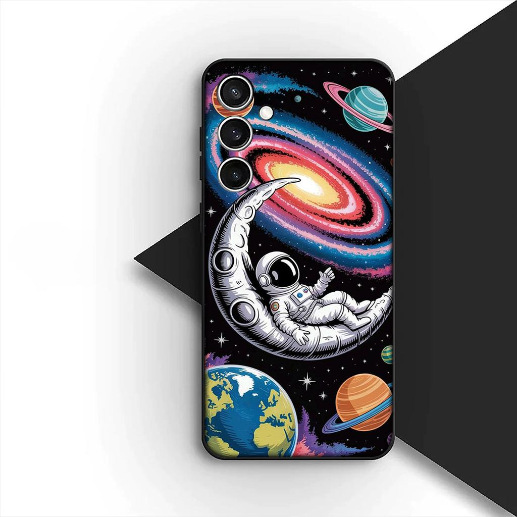 Universe Galaxy Astronaut SKY Cover for Samsung Galaxy S10 Lite S8 S9 Plus A33 A34 A31 70 A71 A72 Note 20 9 8 Coque Phone Case