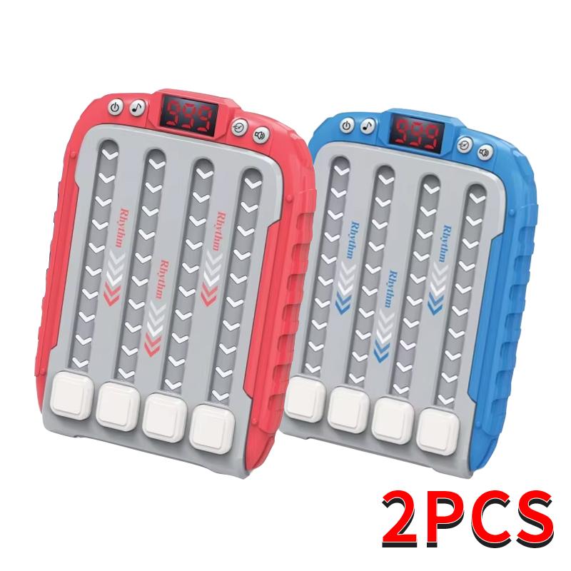 Music Rhythm Game Machine Light Up Puzzle Toys Montessori Travel Sensory Toys Brain Training Electronic Games For Kids Gifts