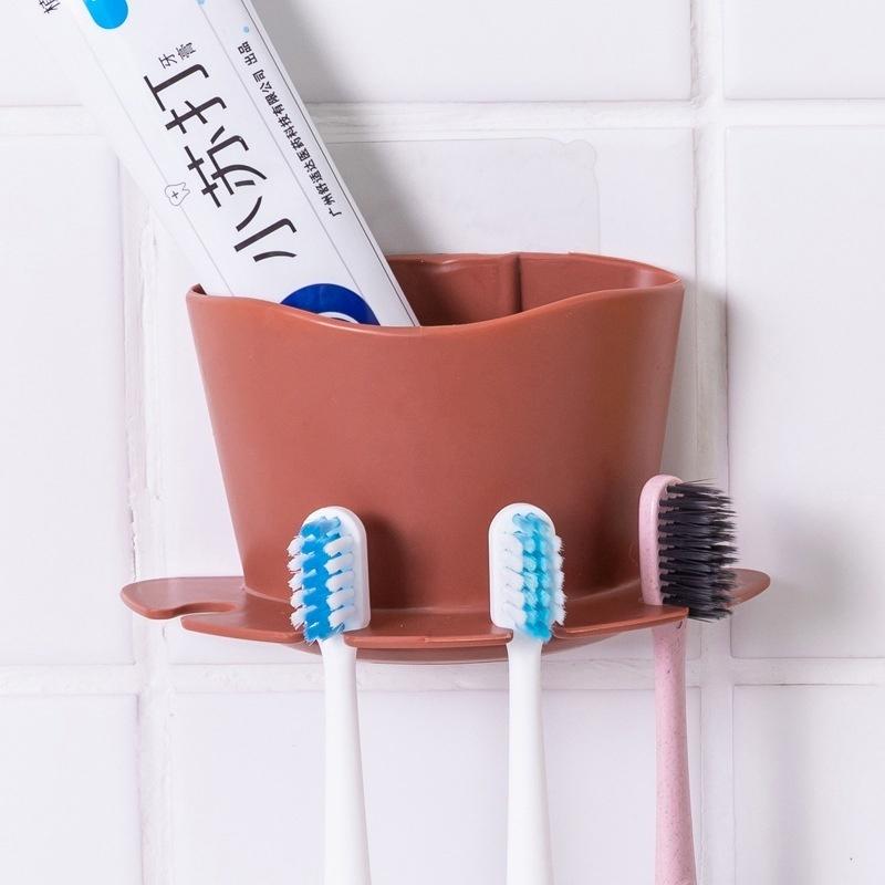 1PCS/Punch-free Razor Storage Rack Bathroom Wall Hanging Brushing Tooth Washing Toothbrush Holder Ra