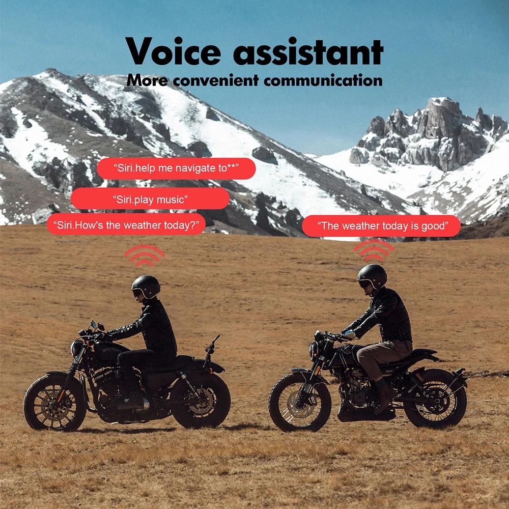 Bluetooth 5.3 Motorcycle Helmet Headset Wireless Handsfree Call Kit Stereo for Rider Riding MP3 Music Player Ultra-Thin Earphone