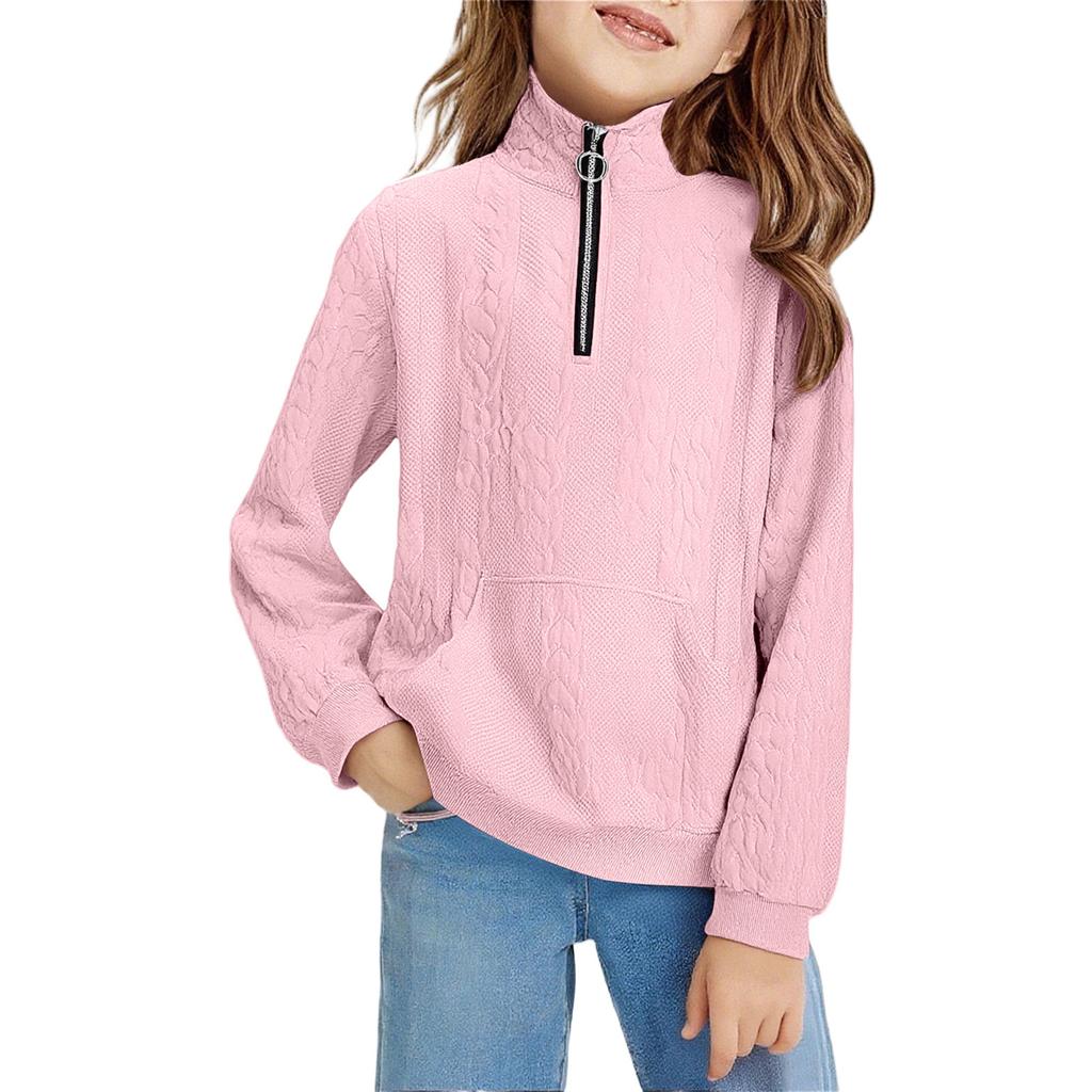 Children's Hoodies Loose Solid Color Hooded Sports Shirt Fashionable Sports Shirt