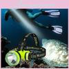 Waterproof Diving Headlamp With High Power Led And Rechargeable Battery For Underwater Exploration
