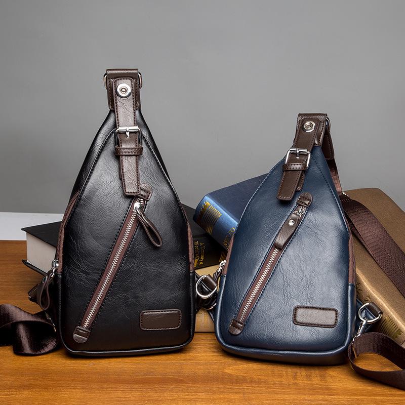 Korean Version Of Men'S Breast Bag, Trendy Chest Bag, Cycling Bag, Men'S Bag, Mobile Phone Shoulder Bag, Fanny Pack.