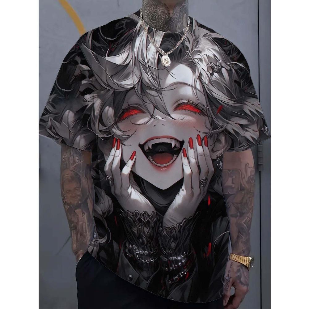 Cartoon sexy girl pattern men s T-shirt 2XS