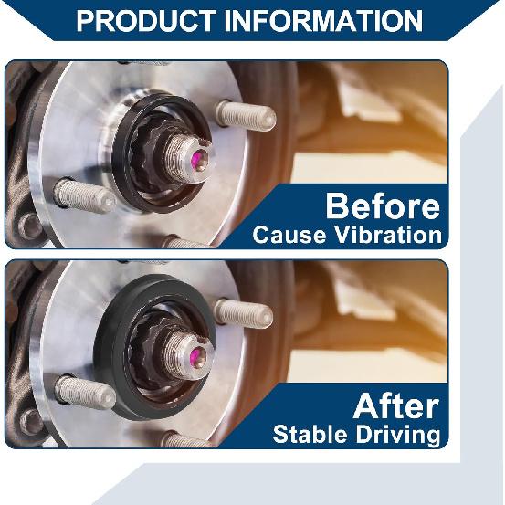 Car Wheel Hub Centric Rings Wheels Center Shaft Shock Absorbing Hubrings Durable Polycarbonate OD 74.1mm To ID 59.1mm 2 Pcs Black