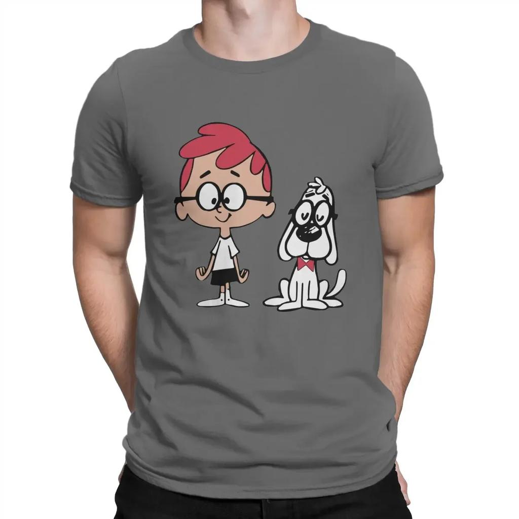 Men's T-Shirt Mr. Peabody and Casual 100% Cotton Tees Short Sleeve  T Shirts O Neck Clothes Printing