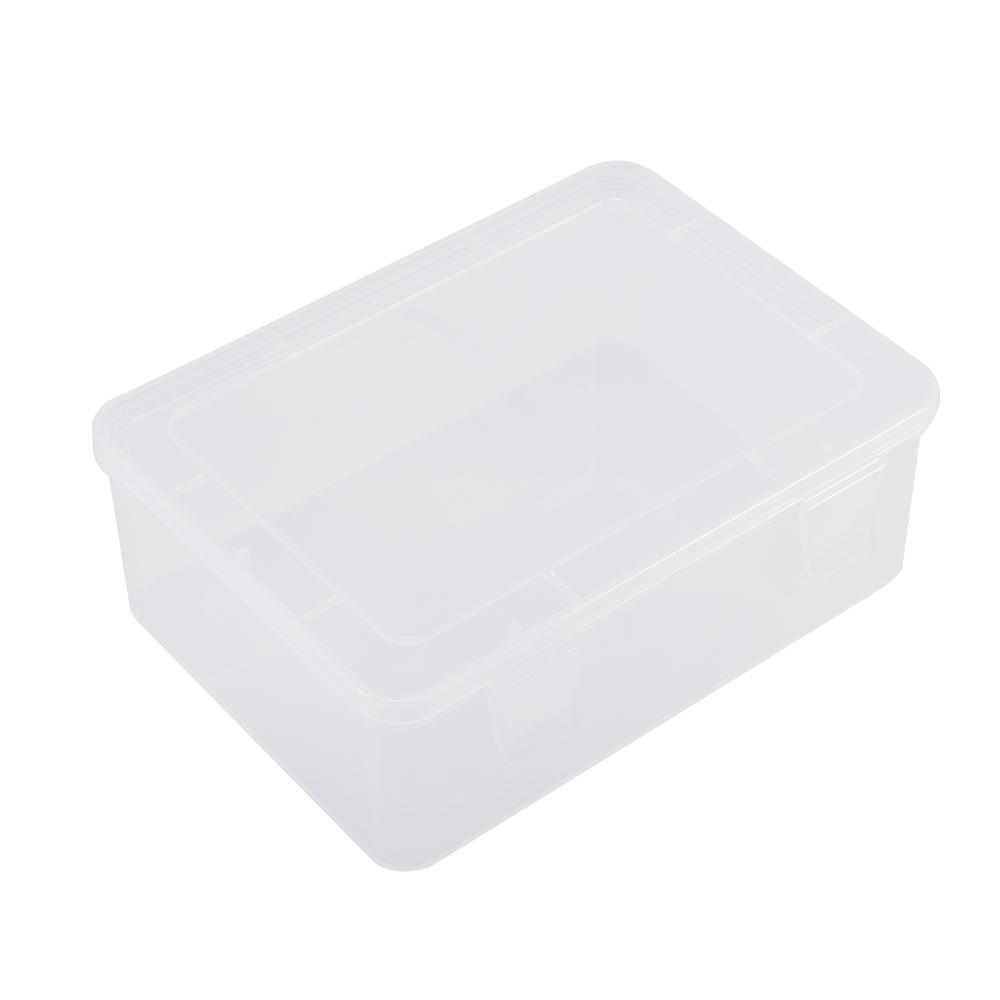 The Thickened Portable Rectangular Transparent Lastics Box Parts Storage Box With Cover