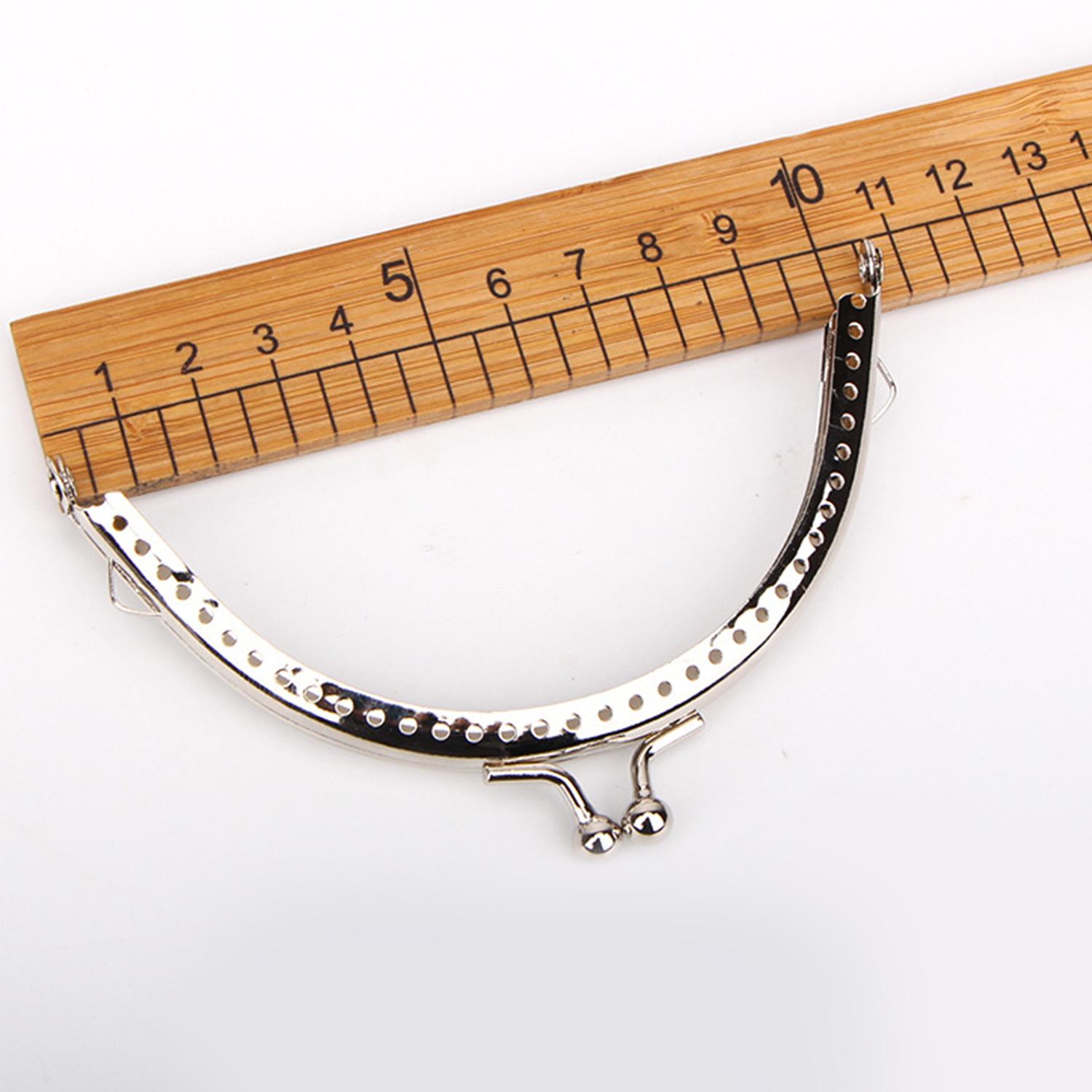 

8.5/10.5/12.5/15см Металлический кошелек для монет с двойными бусинами, застежка-защелка для ручки кошелька, клатч, застежка-клипса для DIY сумки