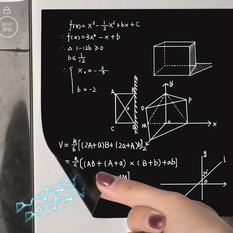 Writable Rubber Soft Magnetic Sheet Self-adhesive Flexible Magnetic Sticker for Refrigerator Photo Picture Fridge Magnet Storage