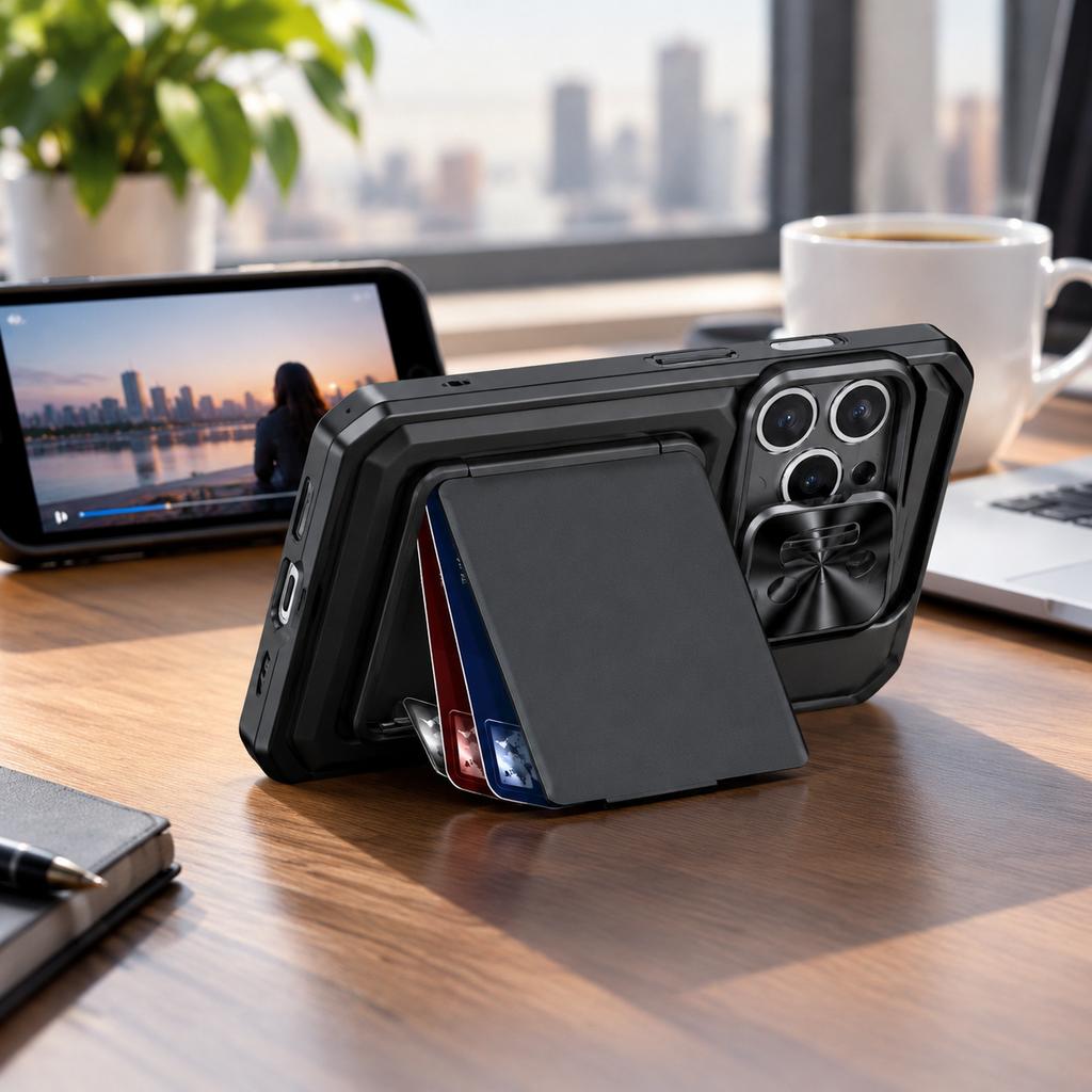 Magnetic Card Holder Case for iPhone 17 Pro Max