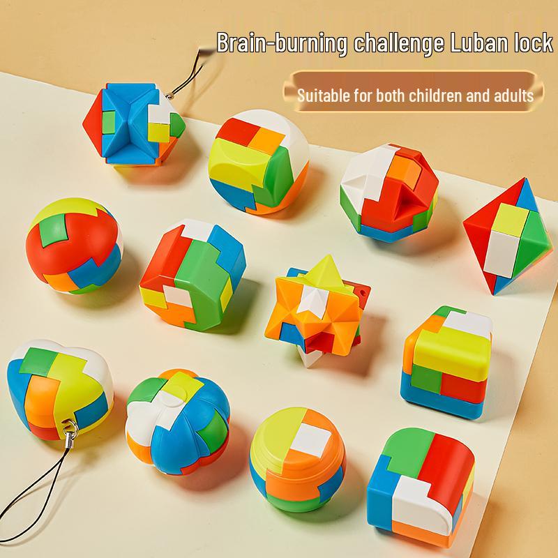 Luban Kongming Lock Set: Educational Puzzle Blocks for Kids Ages 8-12