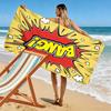 Pop Art "Bang" 2D Flat Print Beach Towel, Large Soft Quick Dry Towel for Beach Camping Swimming.MSTJ0918129