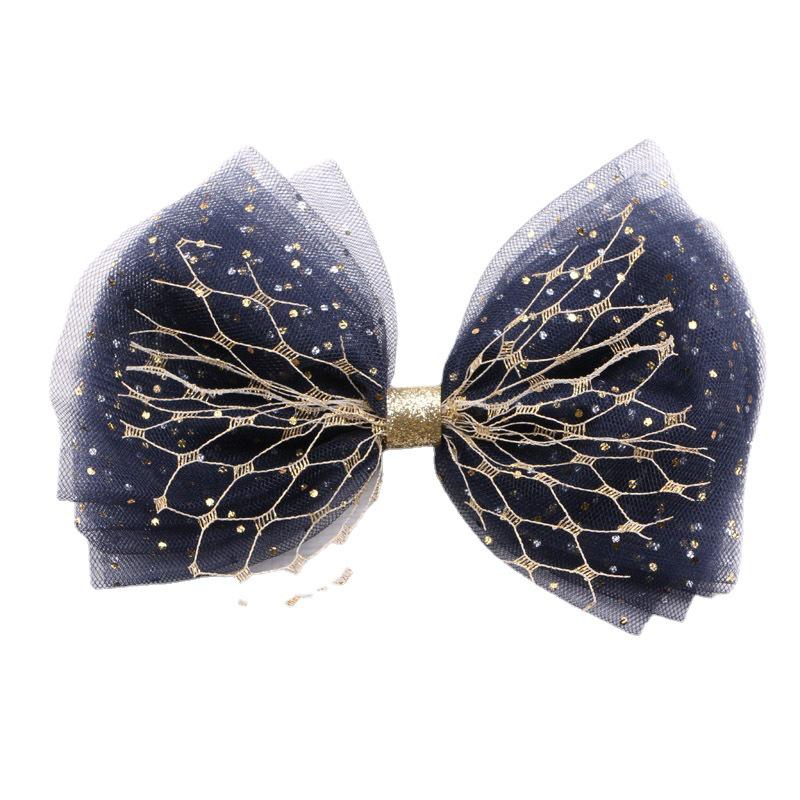 Korean Mesh Bow Hair Clip for Kids - Princess Headwear Accessories