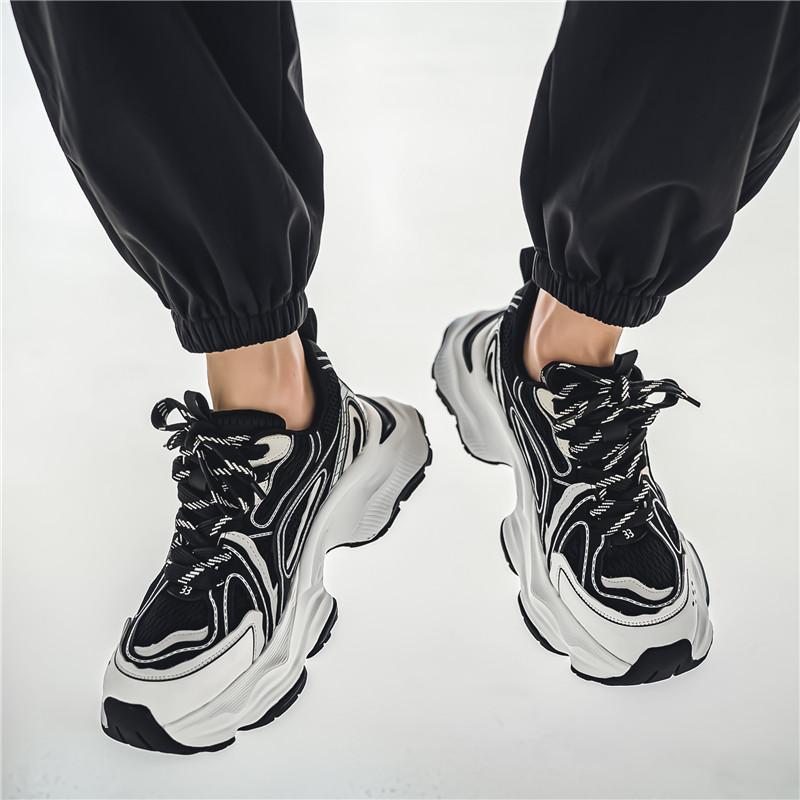 Youth Adult Shock Absorption Anti Slip Wear-resistant Retro Outdoor Thick Sole Running Shoes Casual Sports Men's Shoes