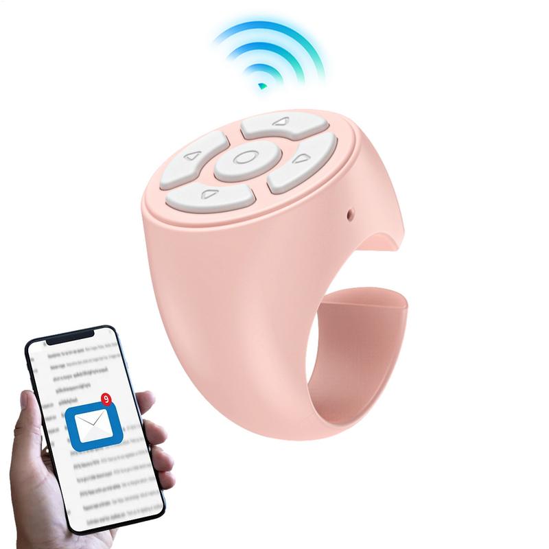 Wireless Remote Shutter Ring Finger Remote Control For Video Recording Matte Material Mobile Phone Controller For Home Travel