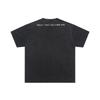 Camiseta de algodón de alta calidad con efecto desgastado, ideal para hombre y mujer. Marca de moda popular entre estudiantes.