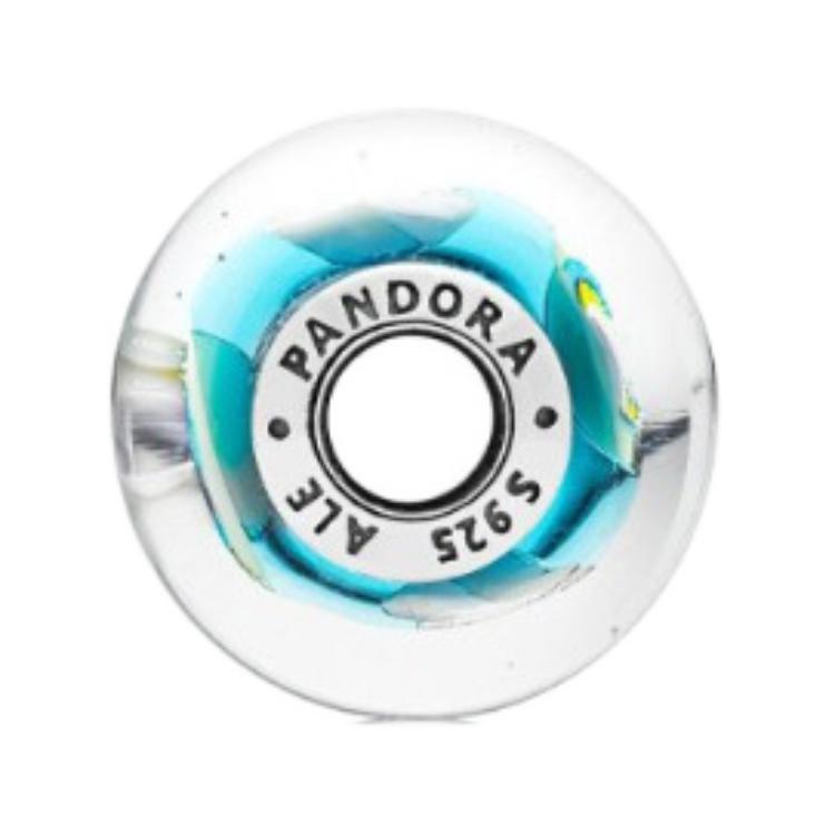 Pandora Gradient Letter Engraving Design Pendant Women pendant Silver 790536 Box