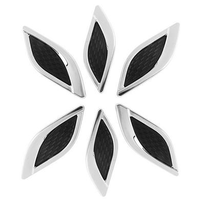 Auto Styling 3D Haifischkieme Auto Seite Falscher Entlüftung Aufkleber Metall Chrom Feine Dekoration