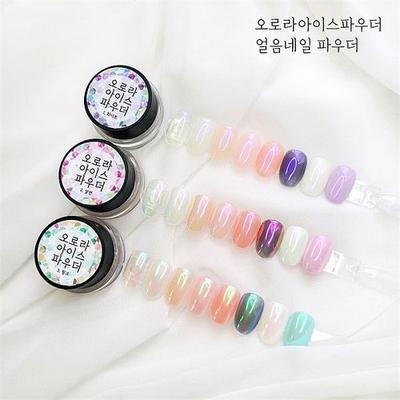 Aurora Ice Powder 3 Types (Glass Nail Ice Nail) Set (6884614)