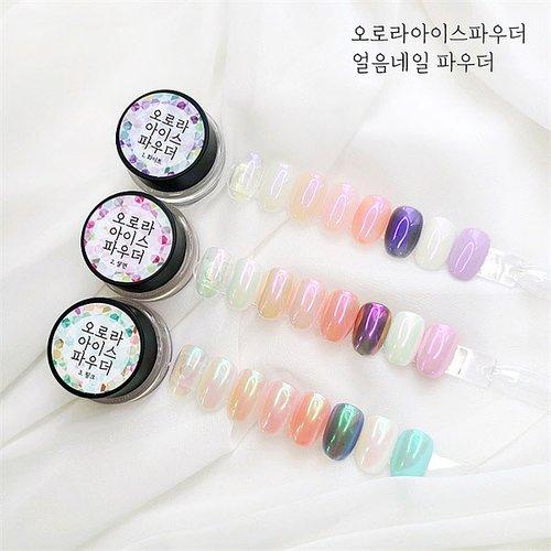 

Aurora Ice Powder 3 Types (Glass Nail Ice Nail) Set (6884614)