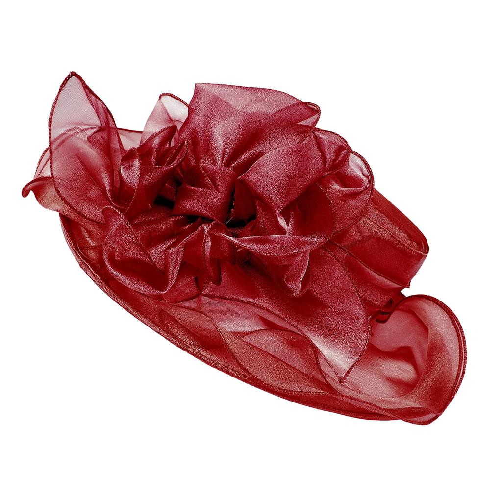 Organza Actress Summer UV Protection Flower Wide Slimming Beach Birthday Present [IPENNYE] Women's Hat, Hat, Headpiece, Hat, Hat, Brim, Cap, Effect,