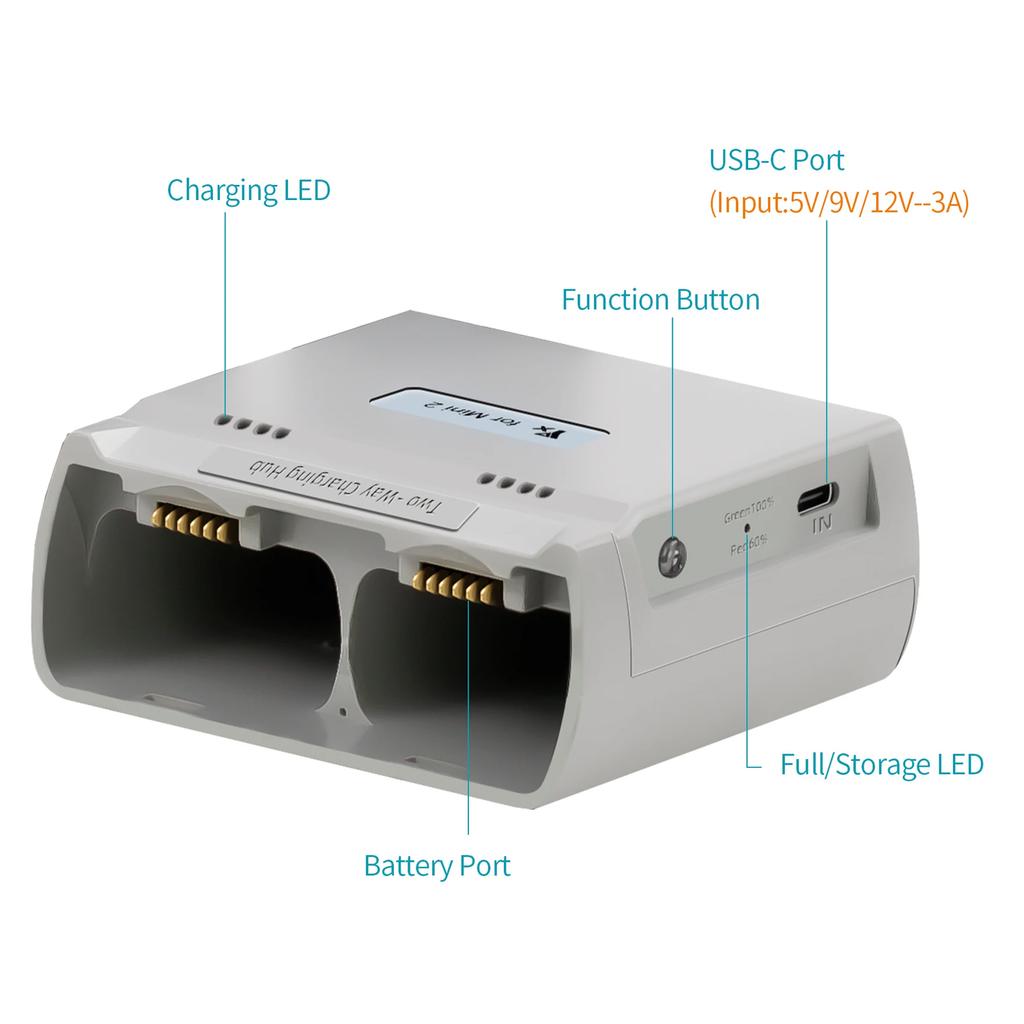 NEW For DJI Mavic Mini 1/SE/1K Battery Charging Hub Drone Battery Charger Charge 1/1-Way Battery Mini 1/SE Drone Accessories
