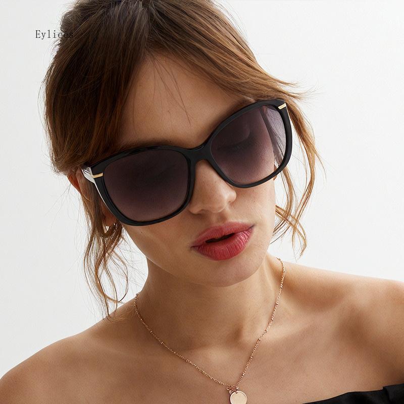 Retro Large Frame Fashion Sunglasses High-class Sense of Street Beat Personality UV Protection Glasses Women's Sunglasses Gafas
