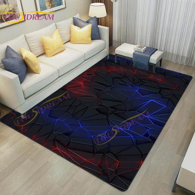 3D Vortex Illusion Rug Abstract Rug Modern Carpets for Living Room Area Rug Non Slip Floor Rug Teen's Rug Game Room Rug Play Mat
