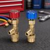 2pcs Quality Brass Material Refrigerant Charging Valve Safety Charging Valve  For Air Conditioner