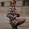 Autumn 2024 European & American Houndstooth Elegant Skirt Set