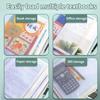 5 Pcs Mesh Zipper Bag A4 Letter Size Document Pouch Clear Plastic Waterproof Mesh Bag for Office School Travel