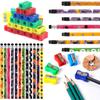 36PCS Halloween Themed Pencil Set HB Pencils Colorful Sharpeners Student Stationery Goodie Bag Filling Gift Boy Girl Favors ZYF