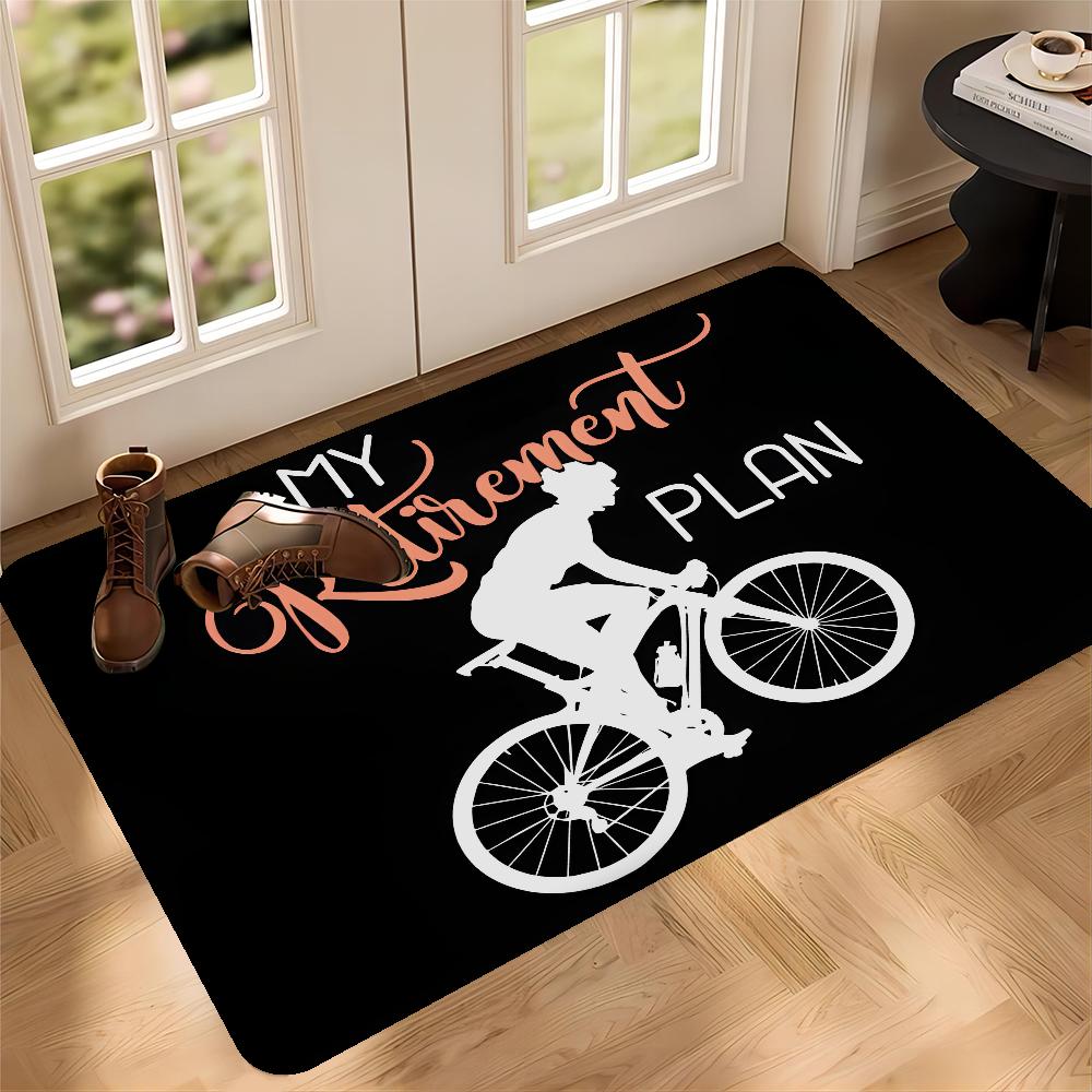 Bicycle Mountain Bike Cycling Floor Mat Nordic Style Home Doormat Bathroom-Toilet Mats Bedroom Hotel Decor Mat